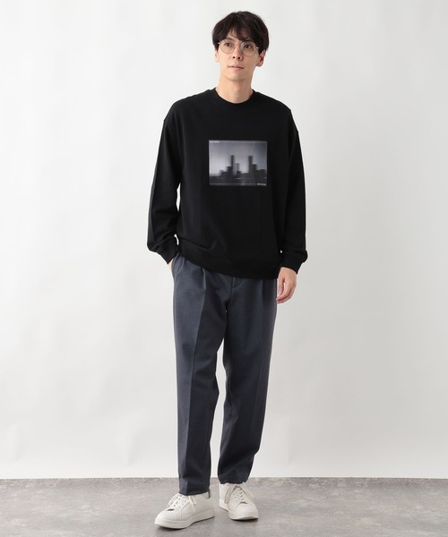 「GLOBAL WORK」 パンツ MEDIUM チャコールグレー メンズ_画像9