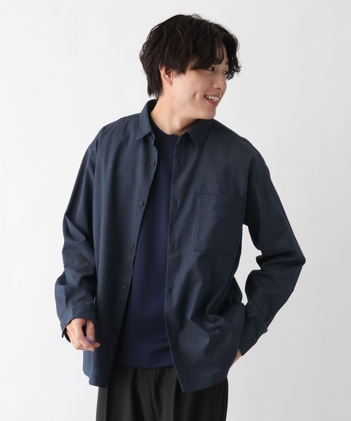 RHC ダークデニム 長袖シャツ デニムワークシャツ　M GLOBAL WORK（グローバルワーク） シャツ アーバンデニムシャツ/AIR
