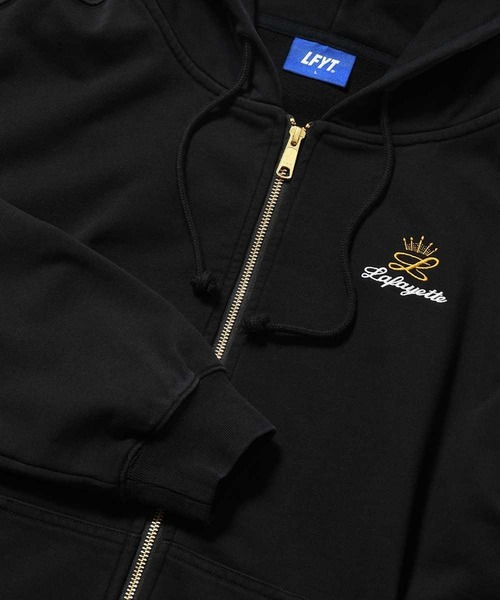 【状態良し】Lafayetteロゴブラックパーカー Lafayette（ラファイエット） LFYT パーカー コラボ LFYT × GIZ MTA