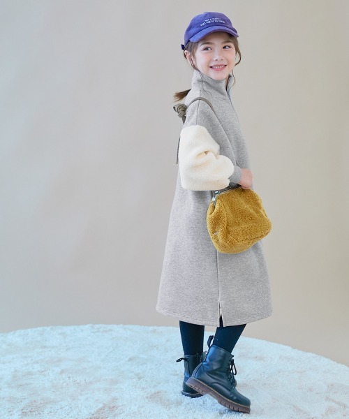 「devirock」 「KIDS」長袖ワンピース 130cm ピンクベージュ キッズ_画像3