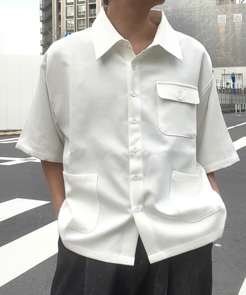 MandO（エムオー） シャツ 半袖 ミリタリーアソートワークシャツ
