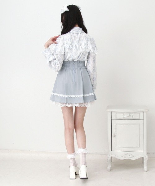 DearMyLove スカート レースアップリボンプリーツスカート : ZOZOTOWN