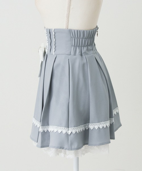 DearMyLove スカート レースアップリボンプリーツスカート : ZOZOTOWN