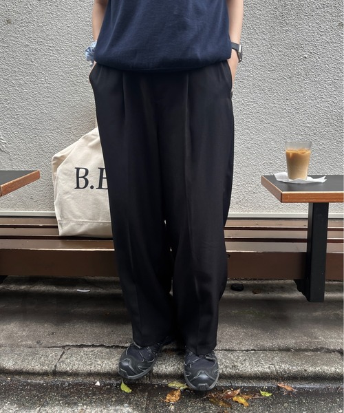 「BROKEN BASE」 スラックス LARGE グレー メンズ_画像9