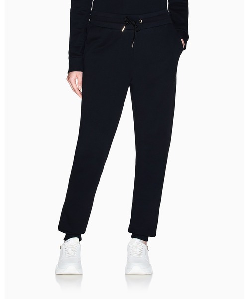 「ARMANI EXCHANGE」 スウェットパンツ MEDIUM ブラック レディース