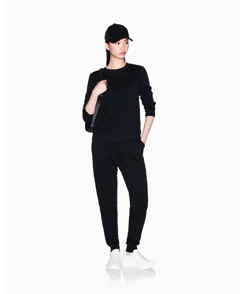 「ARMANI EXCHANGE」 スウェットパンツ MEDIUM ブラック レディース
