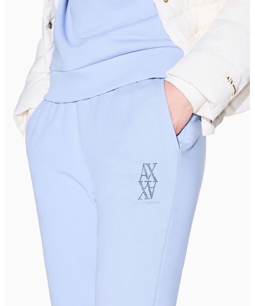 「ARMANI EXCHANGE」 スウェットパンツ MEDIUM ブラック レディース