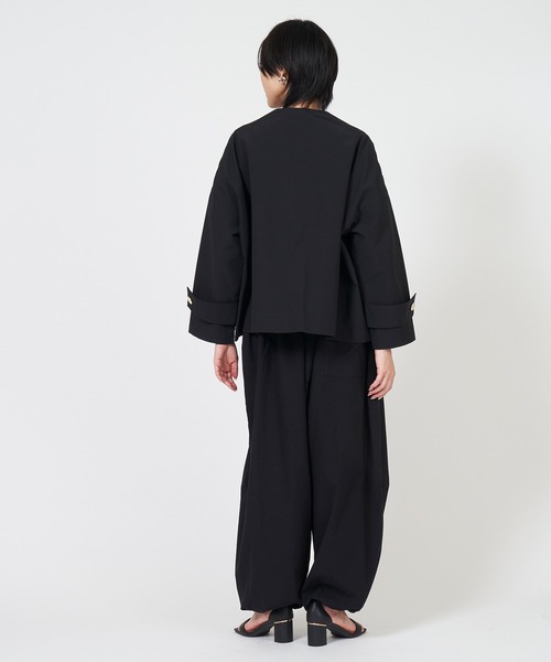 Traditional Weatherwear」 ノーカラージャケット 34 ベージュ