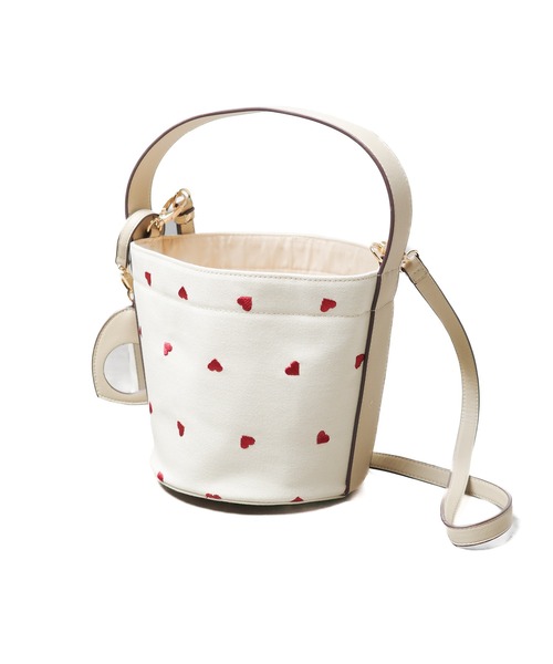 B.I.D. ショルダーバッグ バッグ 「ハートドット バケツ型 ミニ