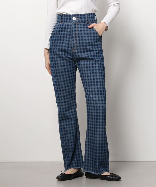 「BeAMS DOT」 デニムパンツ MEDIUM ブルー レディース_画像3