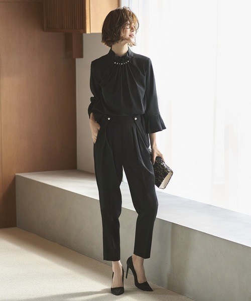 「RUIRUE BOUTIQUE」 パンツスーツ 3L ブラック レディース