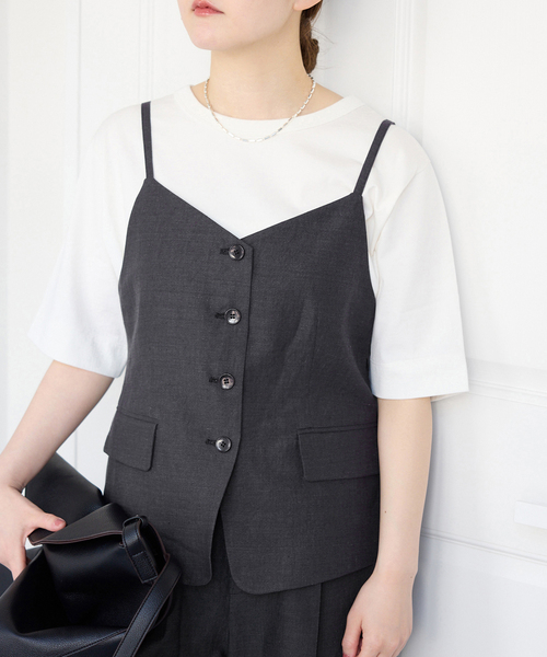 IENA（イエナ） ベスト ジレ 「セットアップ対応」ウォッシャブル