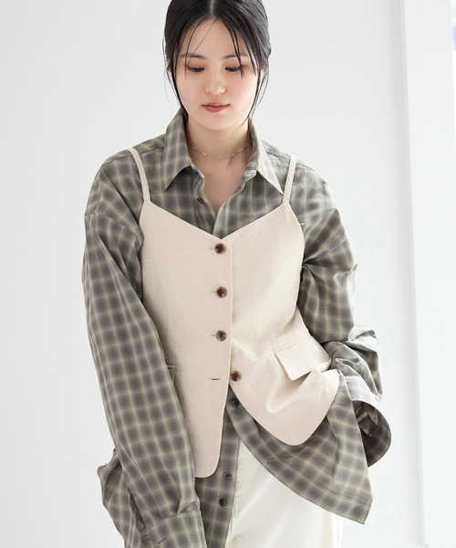 IENA（イエナ） ベスト ジレ 「セットアップ対応」ウォッシャブル