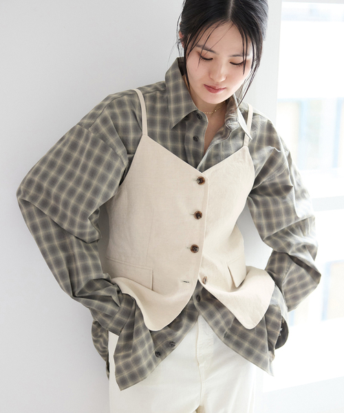 IENA（イエナ） ベスト ジレ 「セットアップ対応」ウォッシャブル
