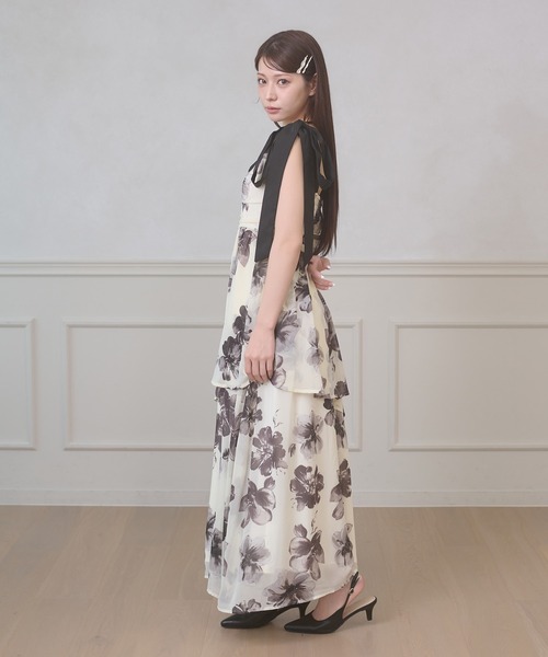 Ambre Neige（アンブルネージュ） ワンピース 夏 flower shoulder 