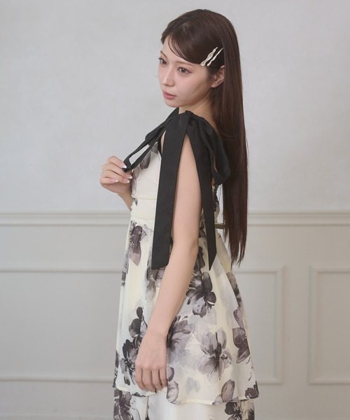 Ambre Neige（アンブルネージュ） ワンピース 夏 flower shoulder 