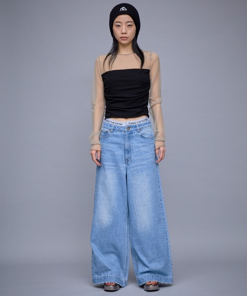 「THINGS THAT MATTER」 デニムパンツ 1 ブルー レディース_画像2