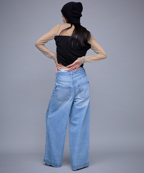 「THINGS THAT MATTER」 デニムパンツ 1 ブルー レディース_画像7