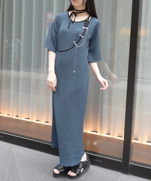 アクシーズファム♡ワンピース♡160cm♡140cm axes femme（アクシーズ ファム） ワンピース チャイナ金具ロング