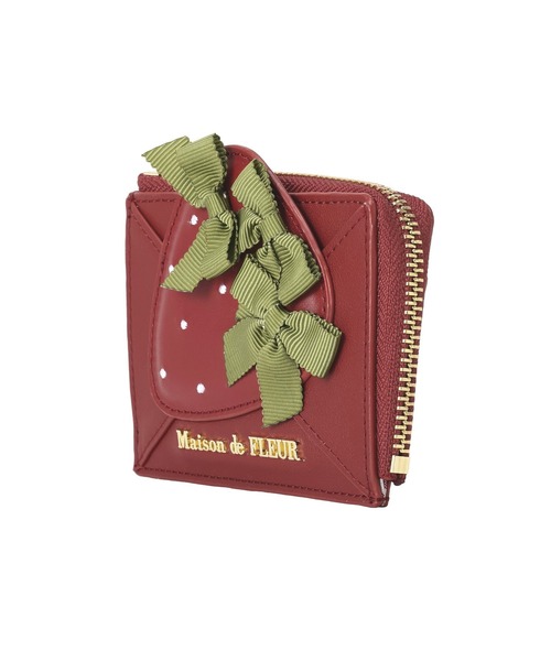 「Maison de FLEUR」 財布 FREE レッド レディース_画像3