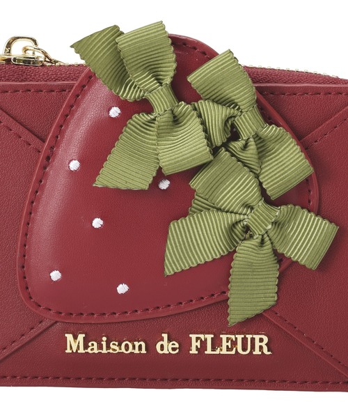 「Maison de FLEUR」 財布 FREE レッド レディース_画像7