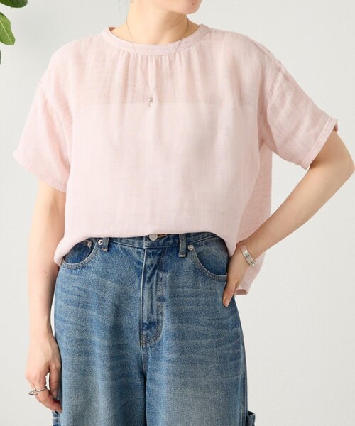 ブラウス シャツ カヤプルオーバー レディースの画像