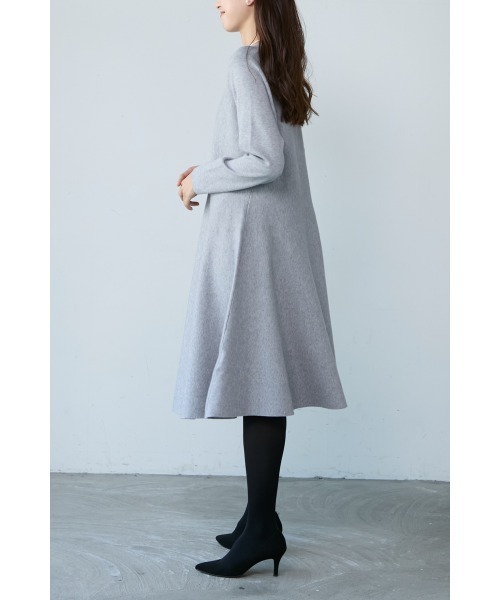 「M.deux」 ニットワンピース MEDIUM グレー レディース_画像7