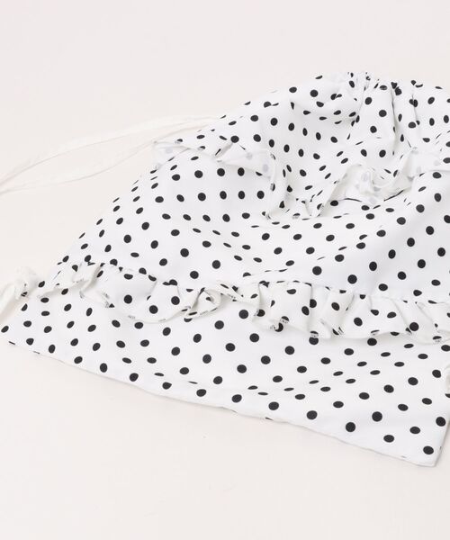 デイバック リュック ドット柄 フリル バックパック ナップサック