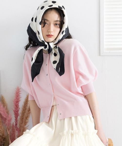 RAGEBLUE(レイジブルー) カーディガン 夏 半袖 「Bloomy Yarn Knit RAGEBLUE(レイジブルー) カーディガン 夏 半袖 「Bloomy Yarn Knit