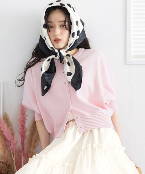 RAGEBLUE（レイジブルー） カーディガン 夏 半袖 「Bloomy Yarn Knit