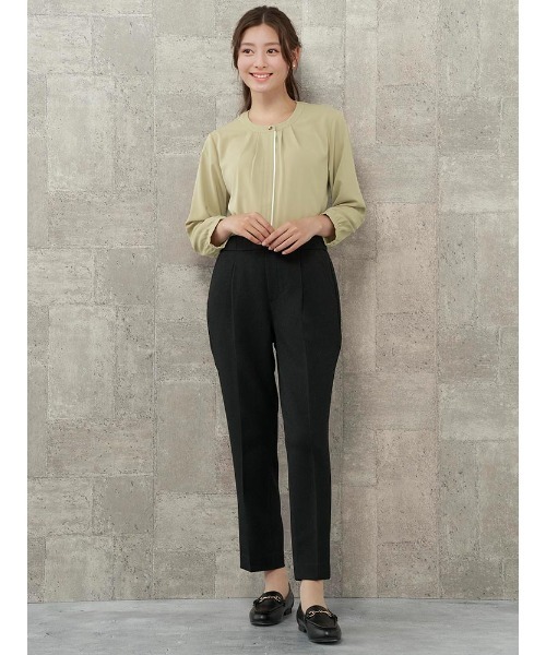 「Perfect Suit FActory」 スラックス L ライトグレー レディース_画像4