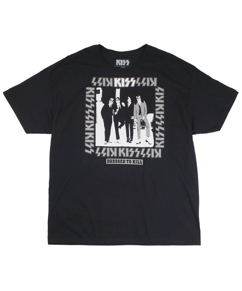 tシャツ 「GMerch/ジーマーチ」Kiss DRESSED TO KILL PHOTO IMAGE BLACK T-SHIRTS 3810119 メンズ レディース | ブランド登録なし | 02