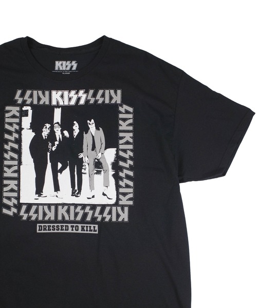 tシャツ 「GMerch/ジーマーチ」Kiss DRESSED TO KILL PHOTO IMAGE BLACK T-SHIRTS 3810119 メンズ レディース | ブランド登録なし | 03