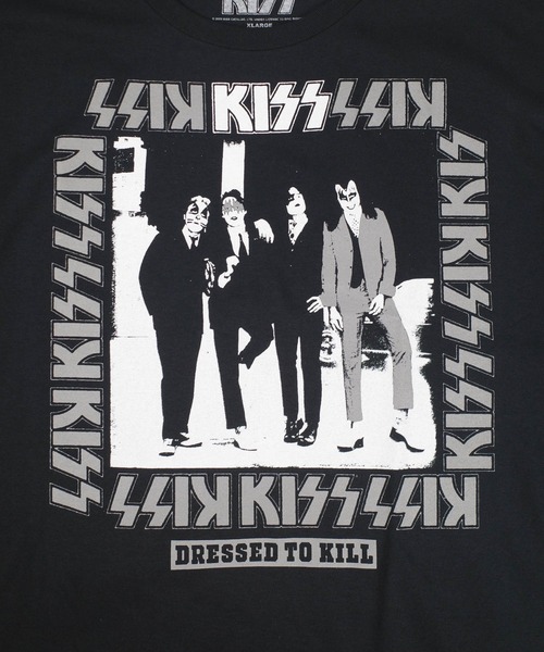 tシャツ 「GMerch/ジーマーチ」Kiss DRESSED TO KILL PHOTO IMAGE BLACK T-SHIRTS 3810119 メンズ レディース | ブランド登録なし | 05