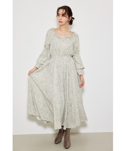 「rienda」 長袖ワンピース SMALL ダークグレー レディース_画像6