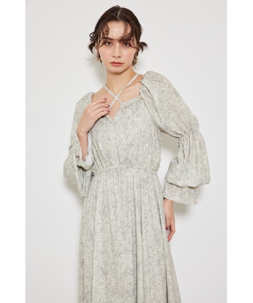 「rienda」 長袖ワンピース SMALL ダークグレー レディース_画像8
