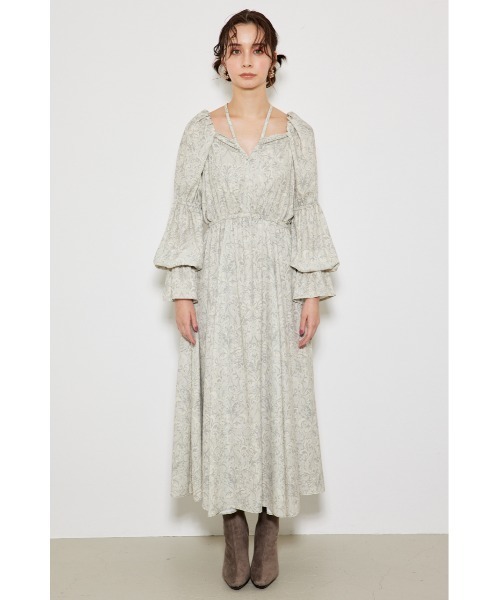 「rienda」 長袖ワンピース SMALL ダークグレー レディース_画像9