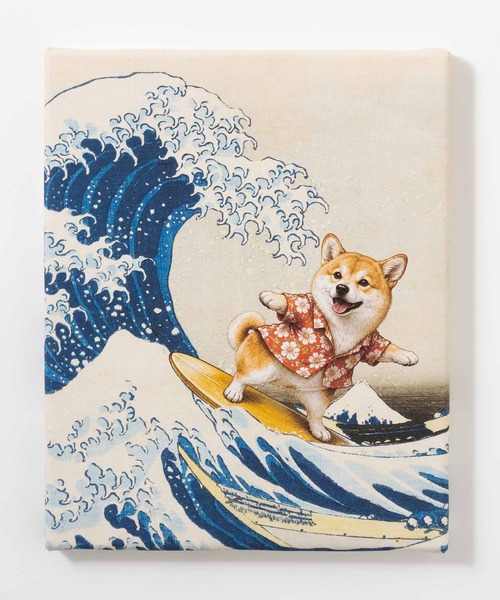 emonique（エモニーク） ポスター 世界の名画 柴犬 アートキャンバス