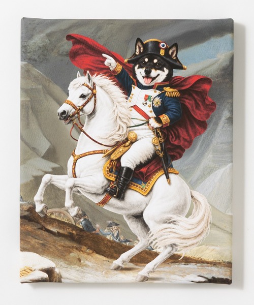 emonique（エモニーク） ポスター 世界の名画 柴犬 黒柴 アート