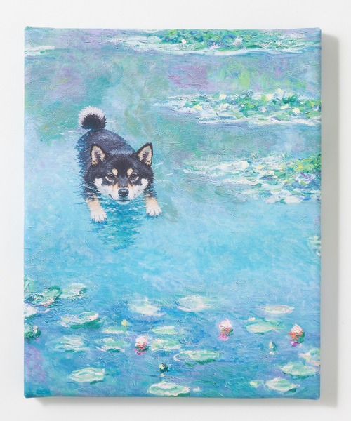 emonique（エモニーク） ポスター 世界の名画 柴犬 黒柴 アート