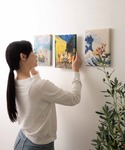 ポスター 世界の名画 柴犬 アートキャンバスの詳細画像1