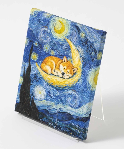 イーブイ キャンバス 絵画 ゴッホピカチュウ イーブイ キャンバス