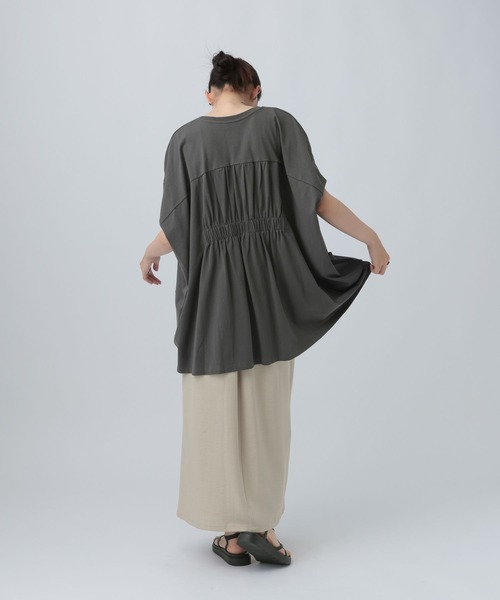 LEPSIM（レプシィム） tシャツ バックギャザーチュニック 742571