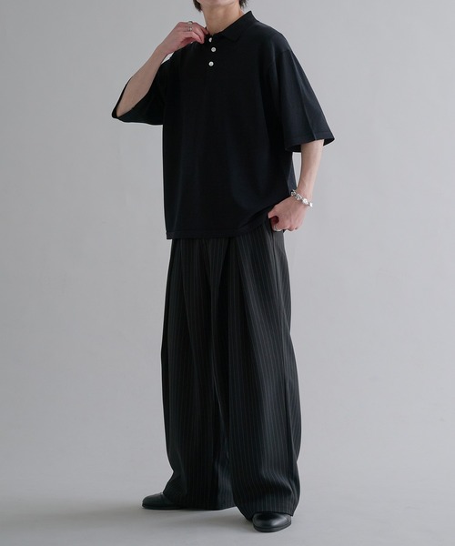 「epnok」 半袖ニット LARGE ブルー メンズ_画像4