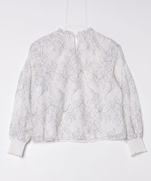 「natural couture」 レース長袖ブラウス FREE ホワイト レディース_画像2
