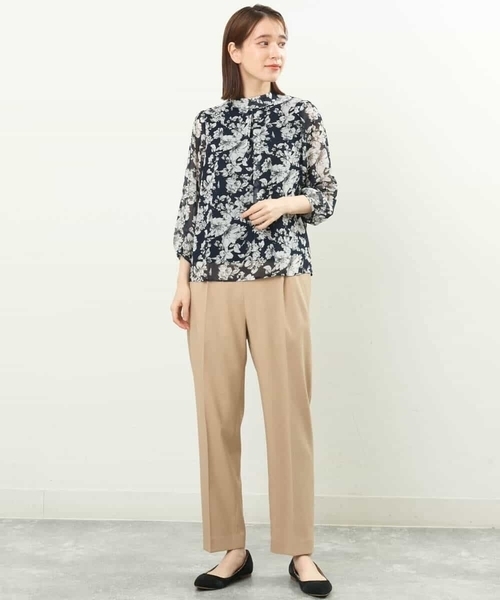「MK MICHEL KLEIN」 長袖ブラウス 38 ブルー レディース_画像6