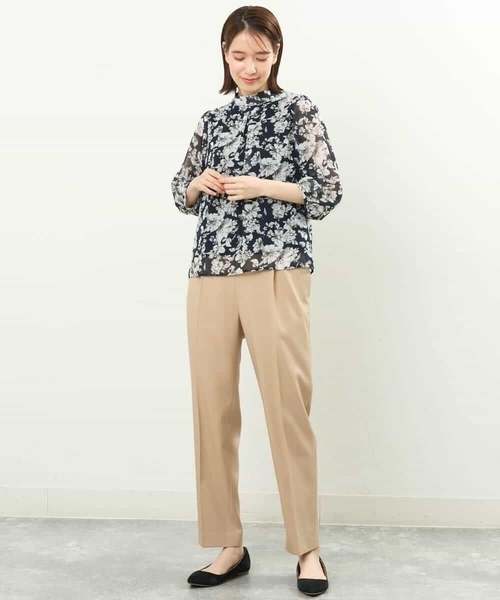 「MK MICHEL KLEIN」 長袖ブラウス 38 ブルー レディース_画像7