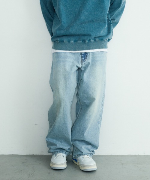 X-LARGE エクストララージ イージーデニムパンツ ライトブルー L X 