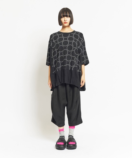 「gomme」 半袖カットソー MEDIUM ブラック レディース_画像4