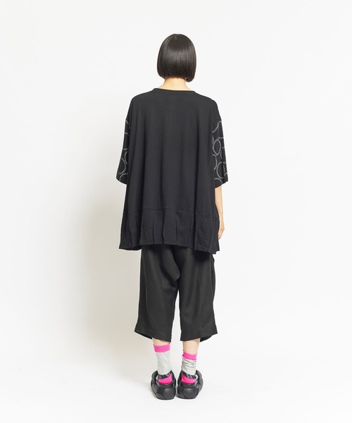 「gomme」 半袖カットソー MEDIUM ブラック レディース_画像6